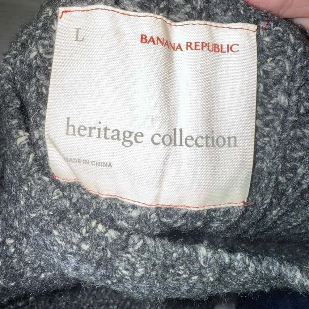 Banana Republic Heritage Collection Men's Knit Sweater heather grey size Large